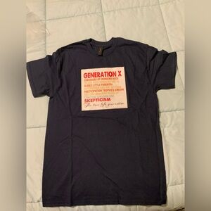 Gildan Brand Unisex Navy Graphic Tee size M